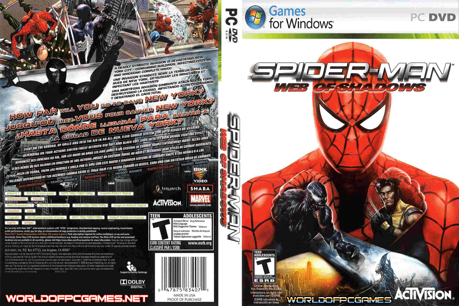 spider man web of shadows